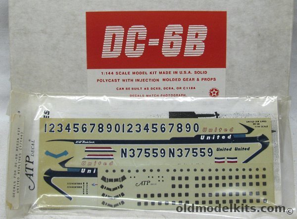 ATP 1/144 Douglas DC-6B / DC-6A / C-118A - United Air Lines plastic model kit